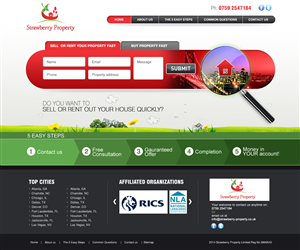 Web-Design von ColorDrops für Strawberry Property | Design: #3507298