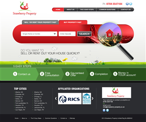 Web-Design von ColorDrops für Strawberry Property | Design: #3507299