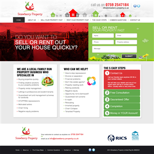 Web-Design von ColorDrops für Strawberry Property | Design: #3522966
