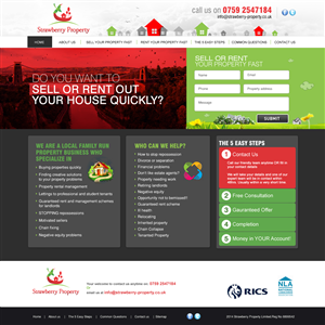 Web-Design von AIDANS STUDIO für Strawberry Property | Design #3522970