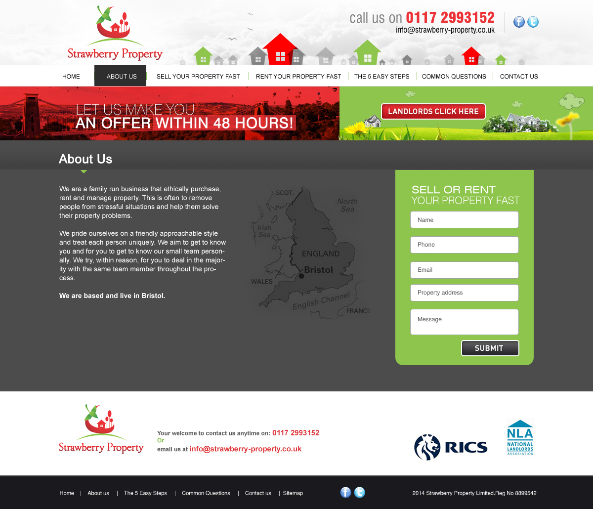 Web Design by ColorDrops for Strawberry Property | Design #3547956