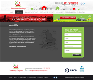Web Design par ColorDrops pour Strawberry Property | Design : #3547956