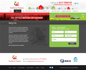 Web Design par ColorDrops pour Strawberry Property | Design : #3591071