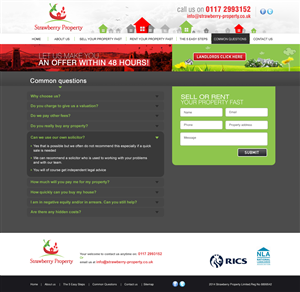 Web Design par ColorDrops pour Strawberry Property | Design : #3591074