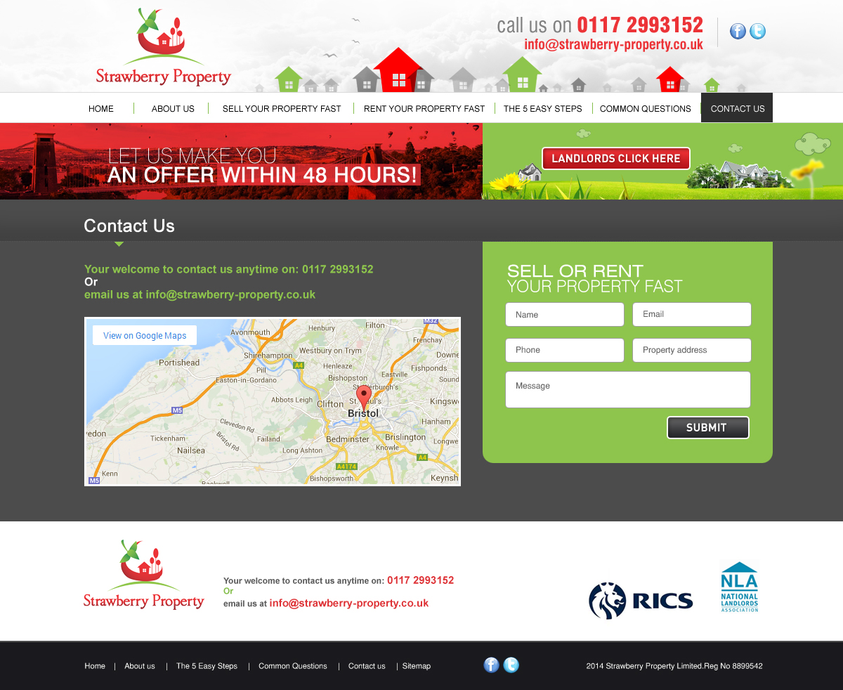 Web Design by ColorDrops for Strawberry Property | Design #3591078