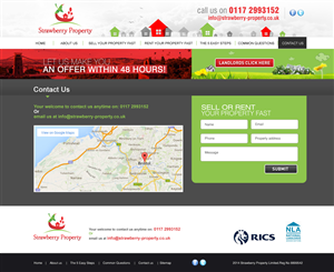 Web Design par ColorDrops pour Strawberry Property | Design : #3591078