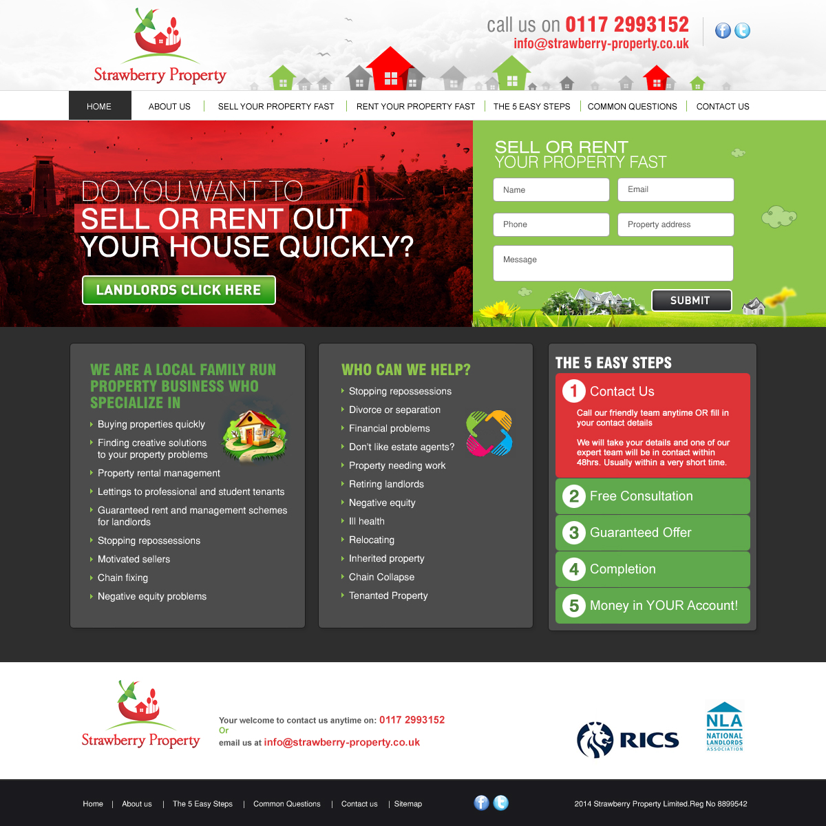Web Design by ColorDrops for Strawberry Property | Design #3591081