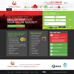 Web Design par ColorDrops pour Strawberry Property | Design : #3591081