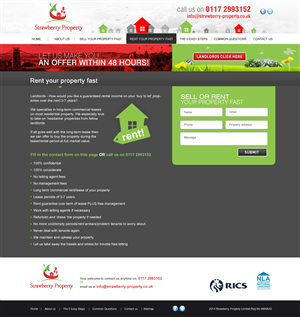 Web Design par ColorDrops pour Strawberry Property | Design : #3591082