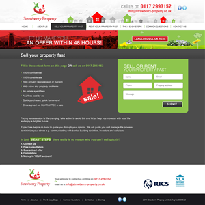 Web Design par ColorDrops pour Strawberry Property | Design : #3591083