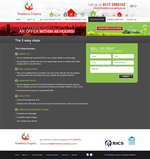 Web Design par ColorDrops pour Strawberry Property | Design : #3591087