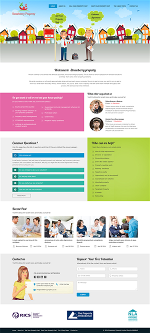 Web-Design von Mayank Patel für Strawberry Property | Design #3504865