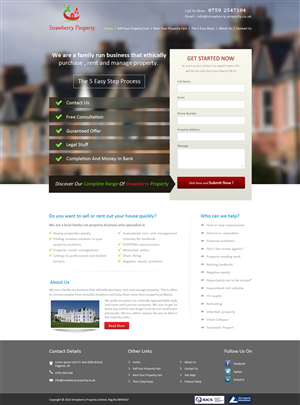 Web-Design von Desire Design Solutions für Strawberry Property | Design: #3480231