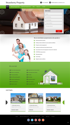 Web Design by pb for Strawberry Property | Design: #3368617