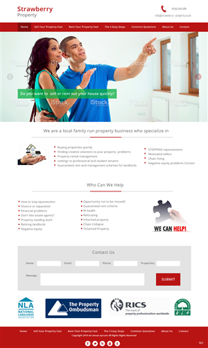 Web Design by pb for Strawberry Property | Design: #3368622