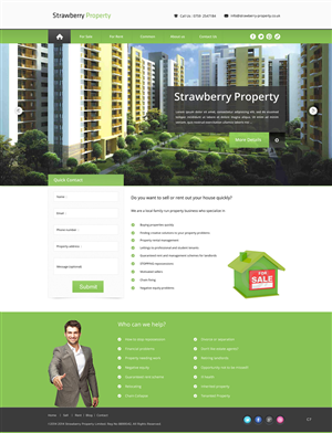 Web Design by pb for Strawberry Property | Design: #3368630