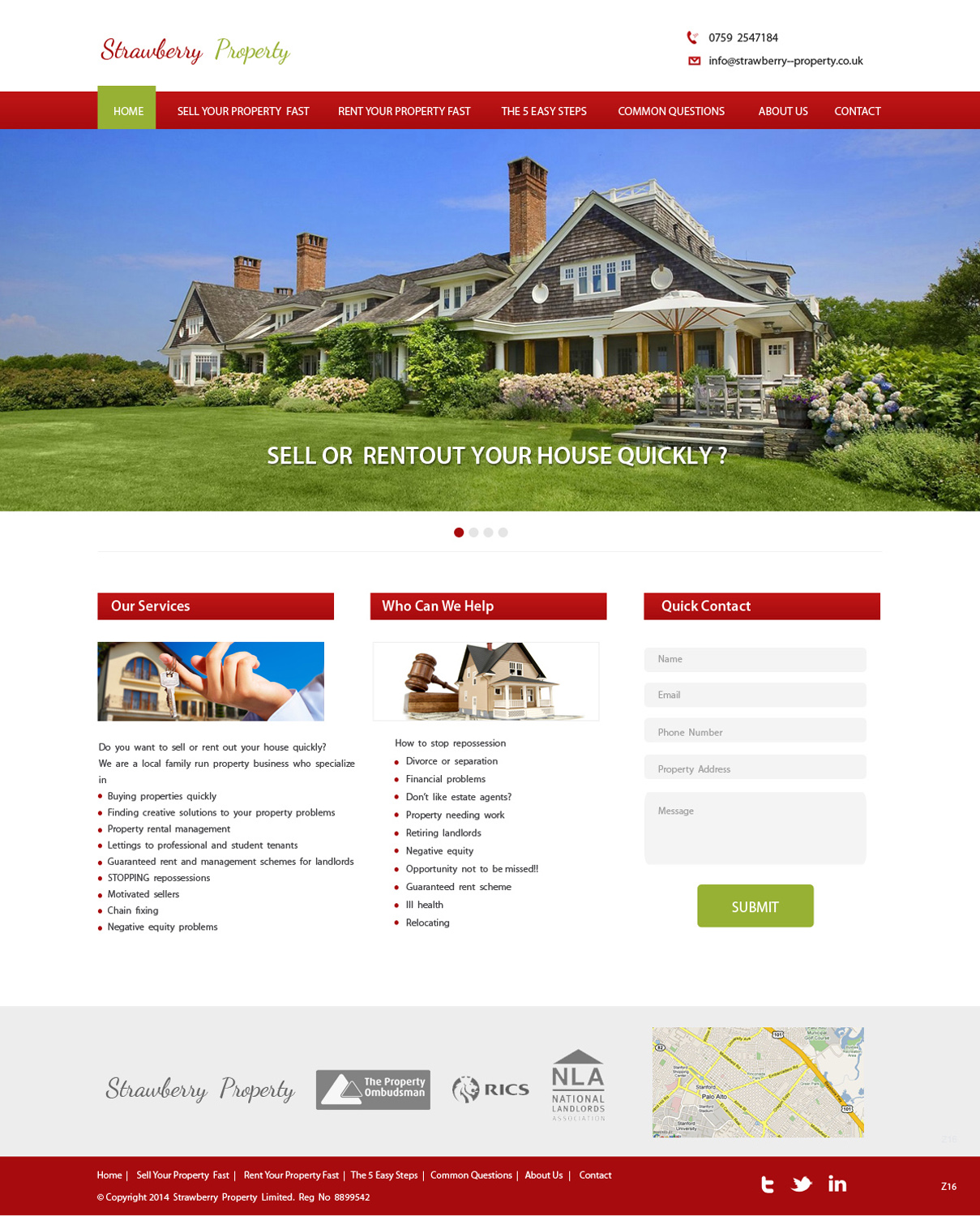 Web-Design von pb für Strawberry Property | Design #3368632