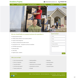 Web Design by pb for Strawberry Property | Design: #3368639