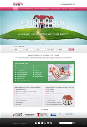 Web Design by pb for Strawberry Property | Design: #3368647