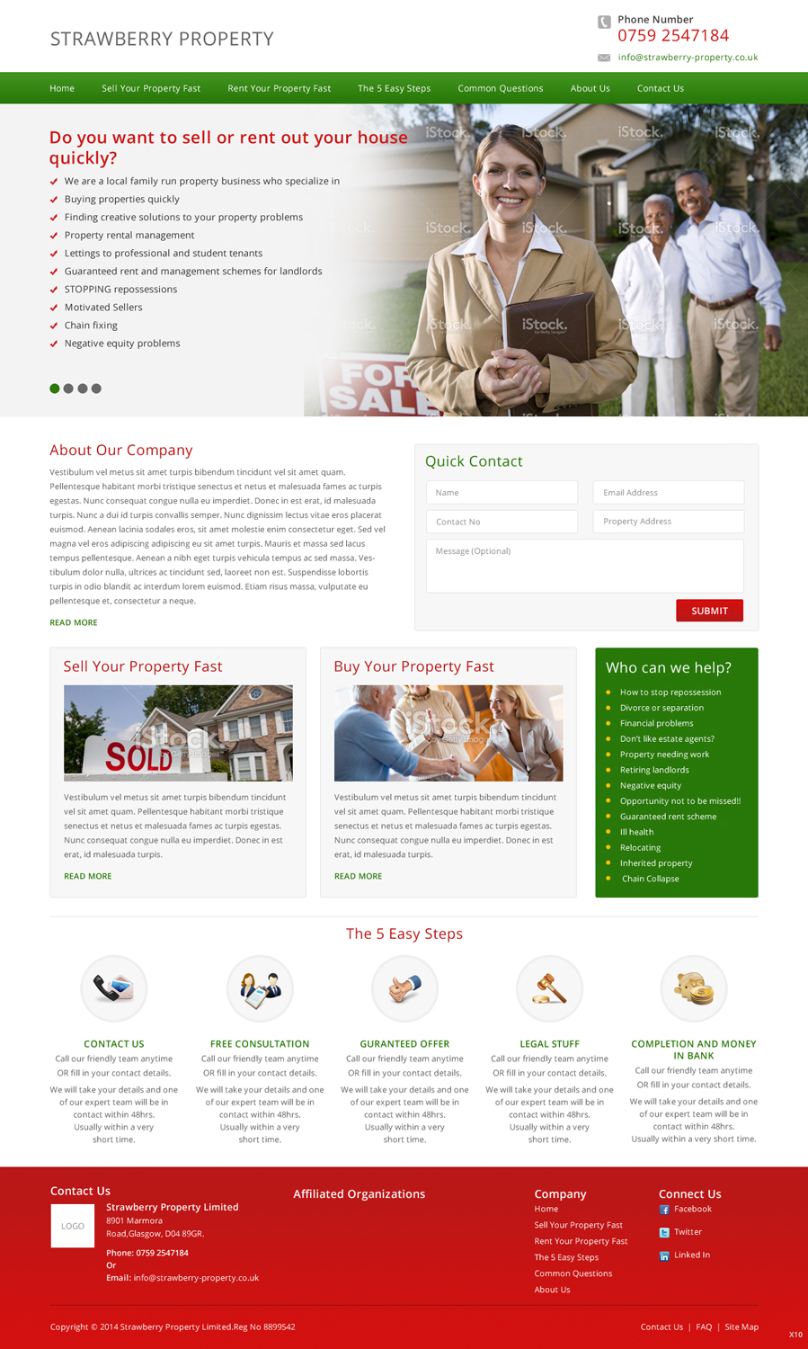 Web Design by pb for Strawberry Property | Design #3377124