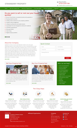 Web Design par pb pour Strawberry Property | Design : #3377124