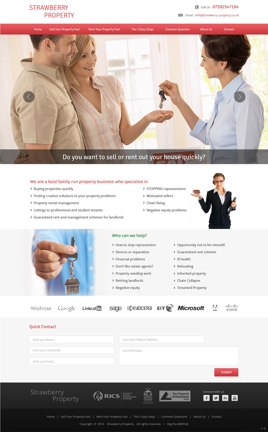 Web-Design von pb für Strawberry Property | Design #3377136