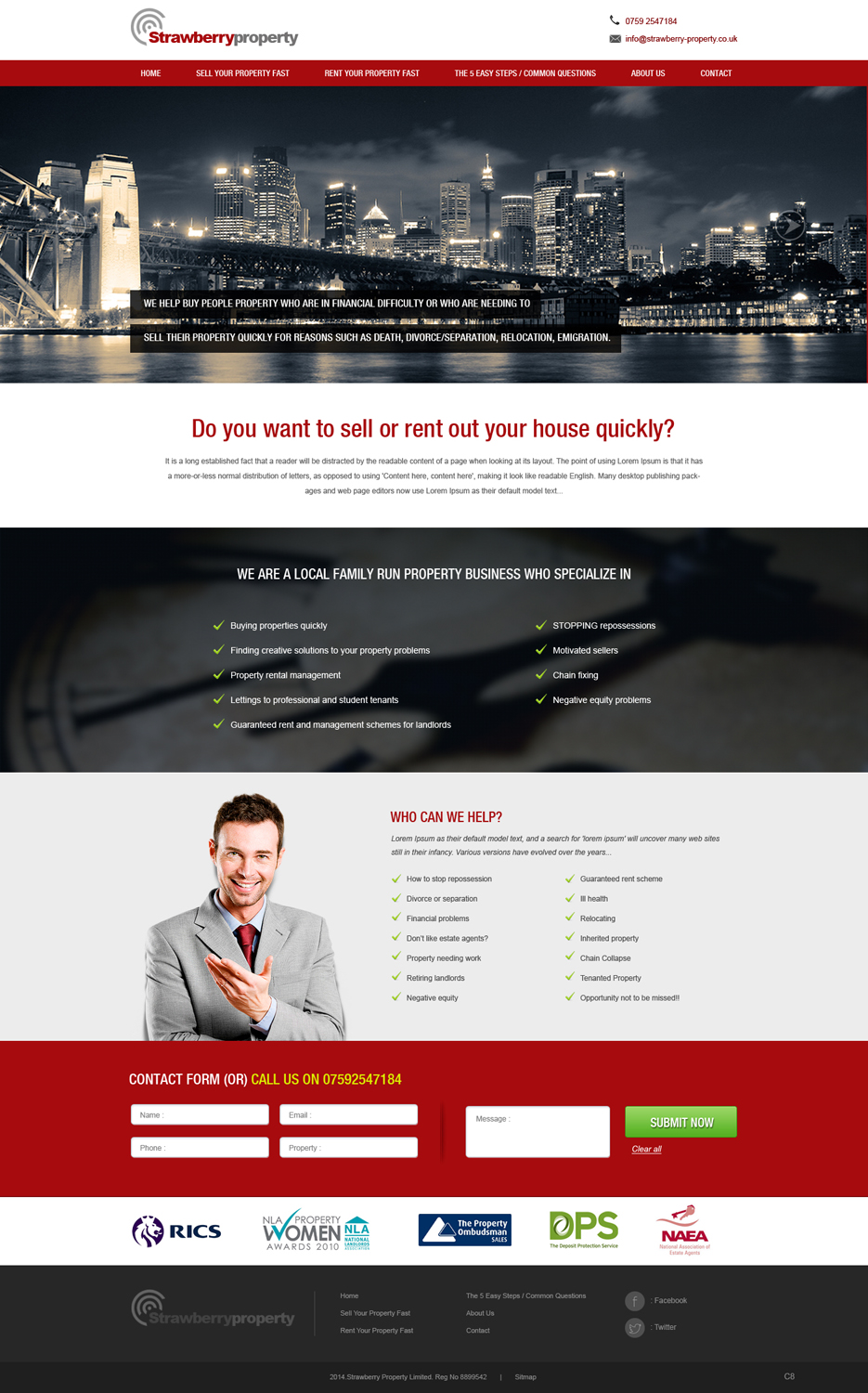 Web Design by pb for Strawberry Property | Design #3377204