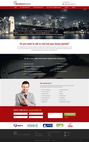 Web Design par pb pour Strawberry Property | Design : #3377204