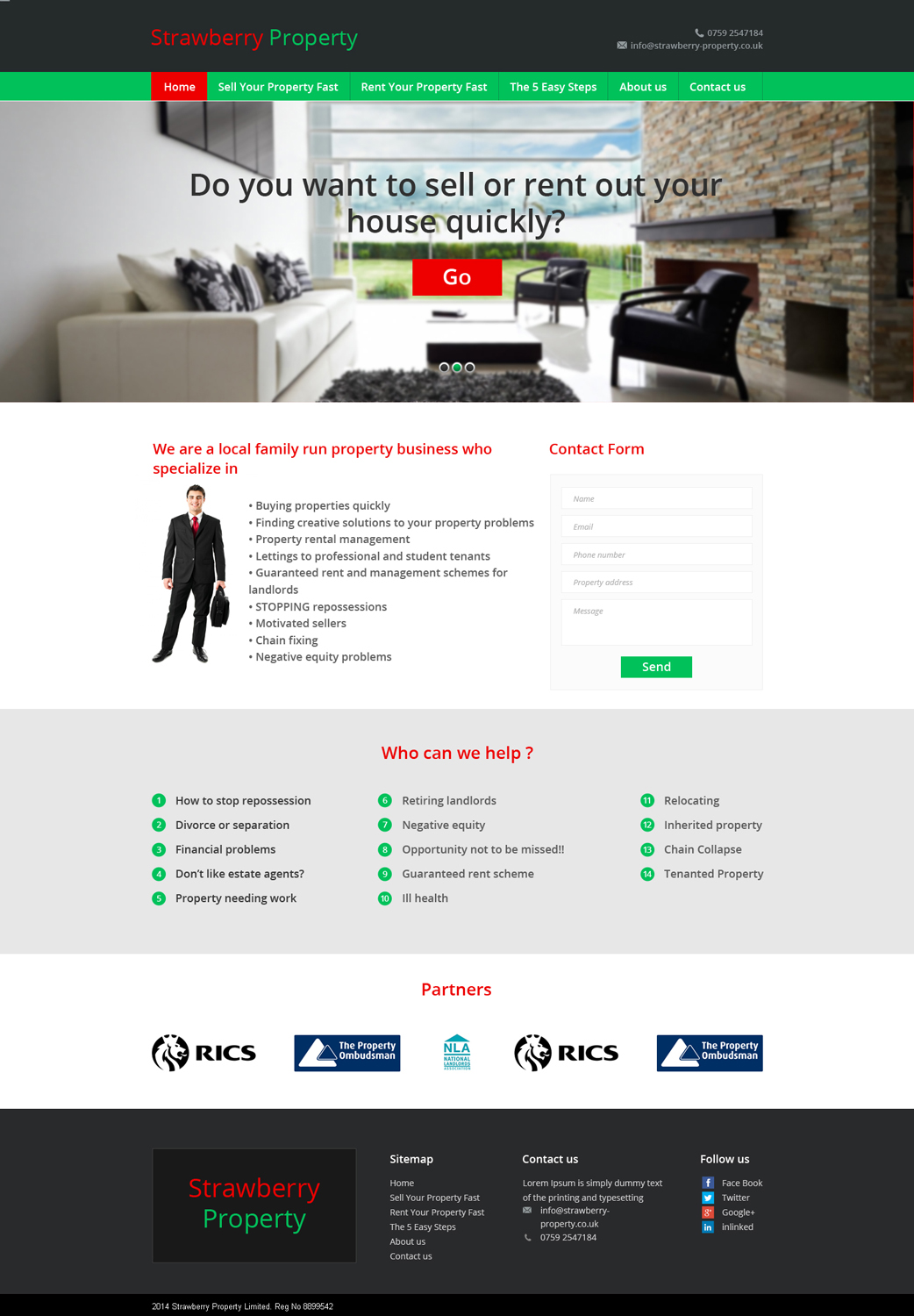 Diseño Web por the-lion-king para Strawberry Property | Diseño #3373129