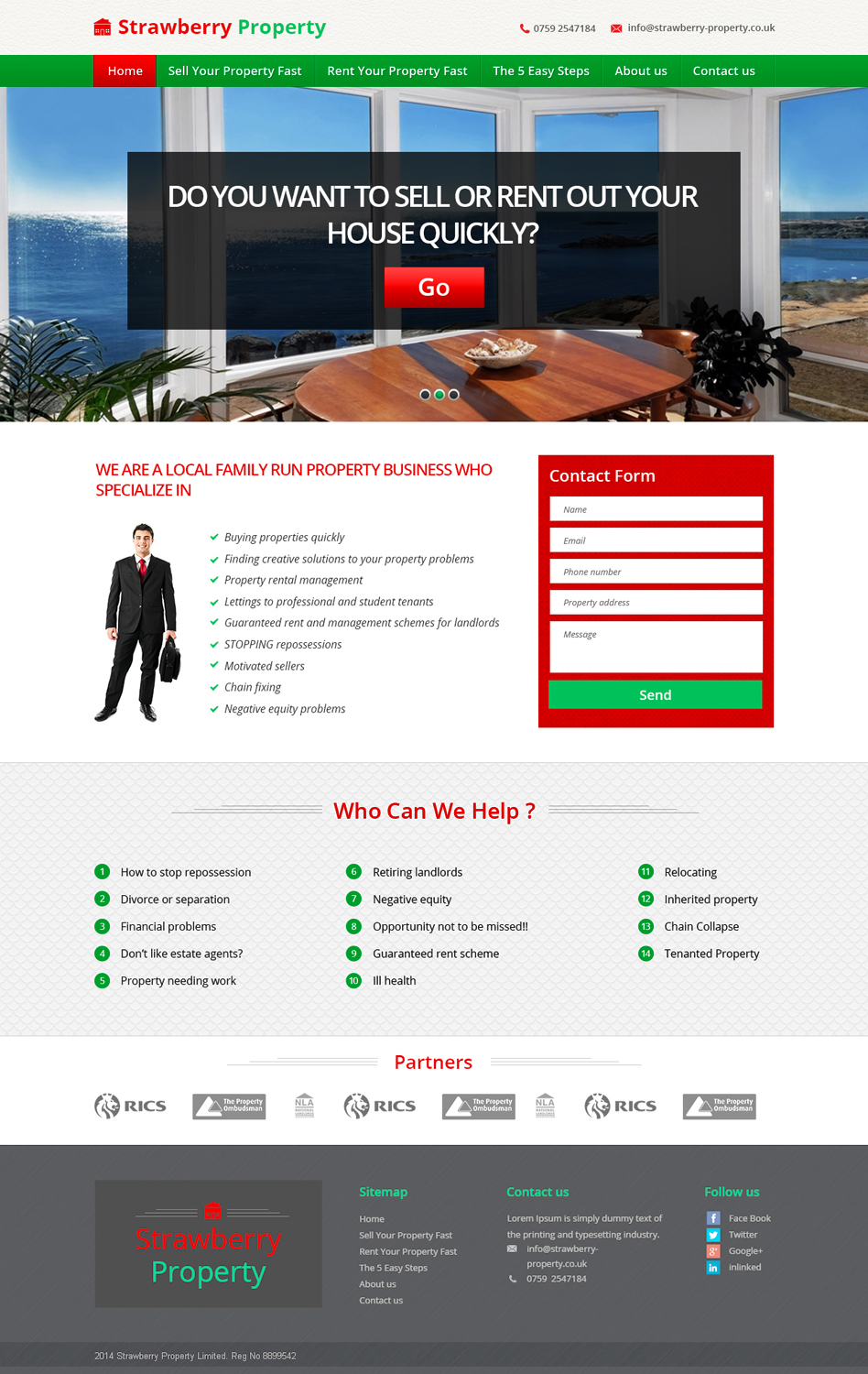 Web-Design von the-lion-king für Strawberry Property | Design #3373630