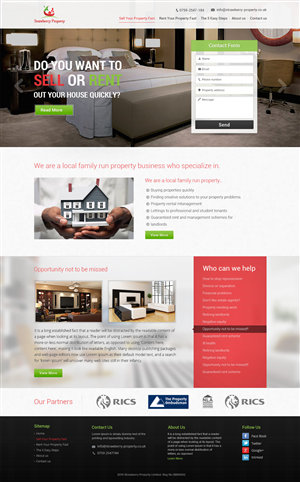 Web-Design von the-lion-king für Strawberry Property | Design: #3410464