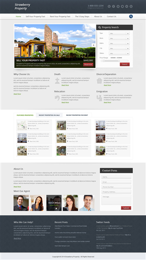 Web-Design von OM für Strawberry Property | Design #3390626