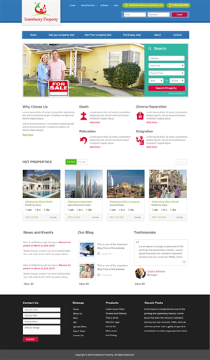 Web Design by OM for Strawberry Property | Design: #3410751