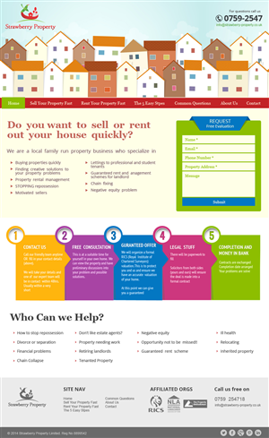 Web-Design von jeckx2 für Strawberry Property | Design: #3483930