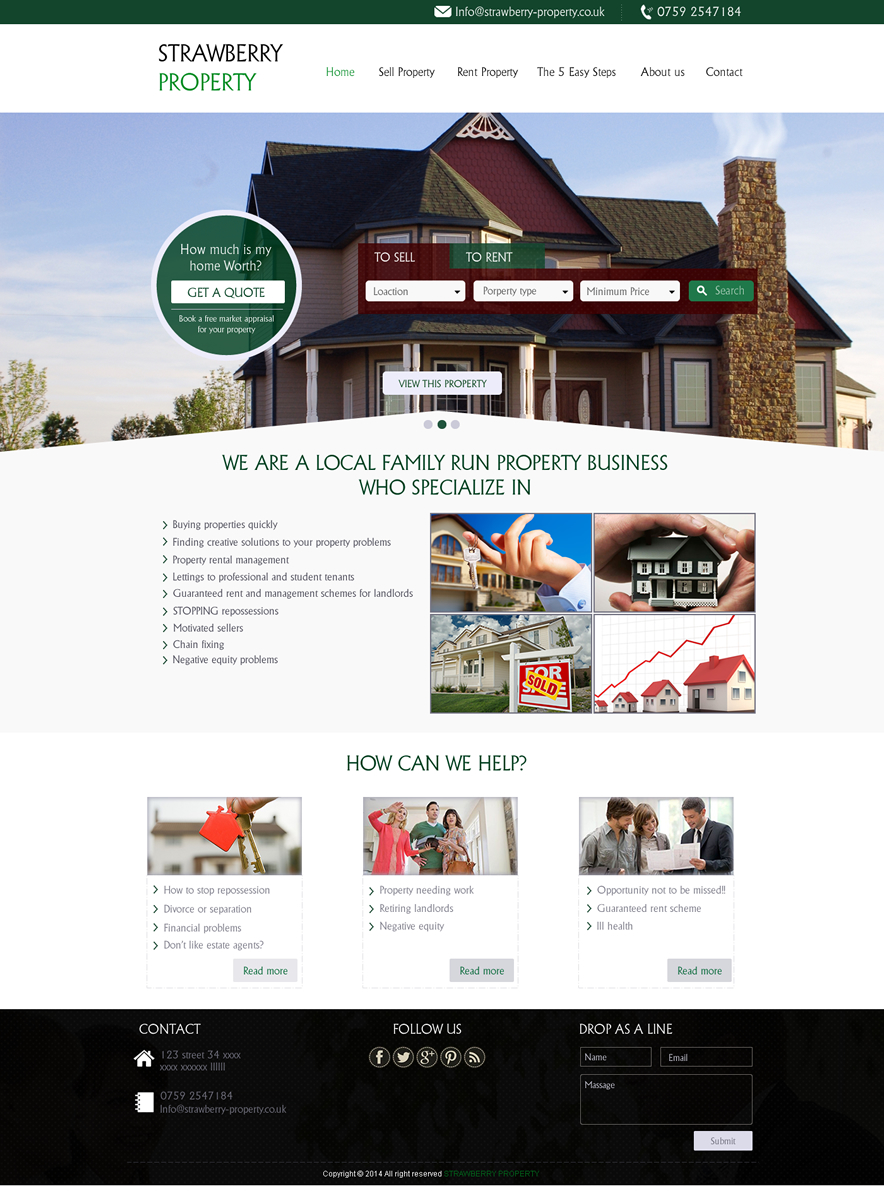 Web-Design von Behriatech für Strawberry Property | Design #3374258