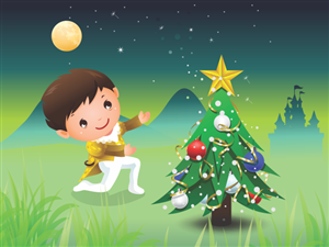 Kids Christmas story illustration | Illustration Design by Ample Designs