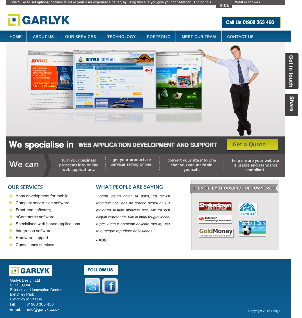 Diseño Web por Hetal  para Garlyk Limited | Diseño #845855