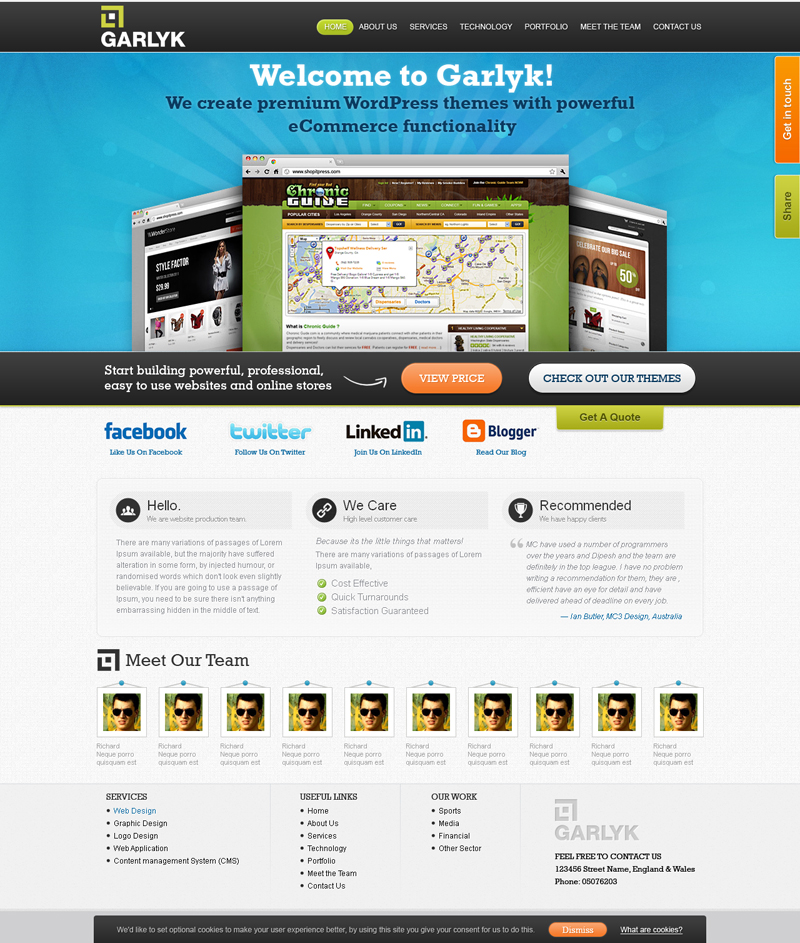 Web Design par Silverclouding pour Garlyk Limited | Design #839541