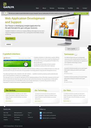 Web Design by pb for Garlyk Limited | Design: #836703