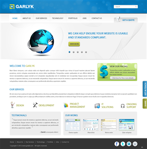 Web Design by pb for Garlyk Limited | Design: #836800
