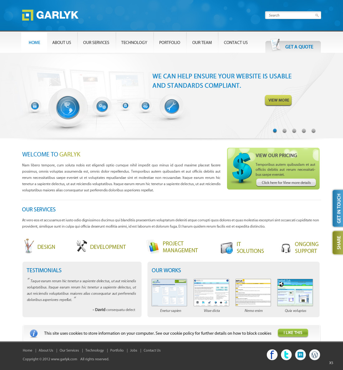 Diseño Web por pb para Garlyk Limited | Diseño #838236