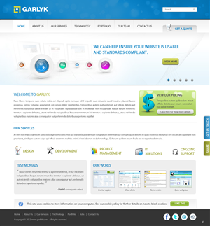 Web Design by pb for Garlyk Limited | Design: #838322