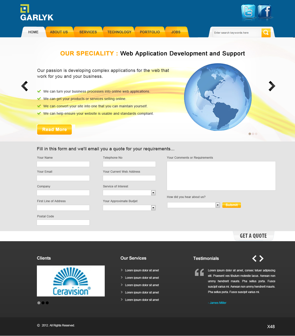 Web Design by pb for Garlyk Limited | Design #840227