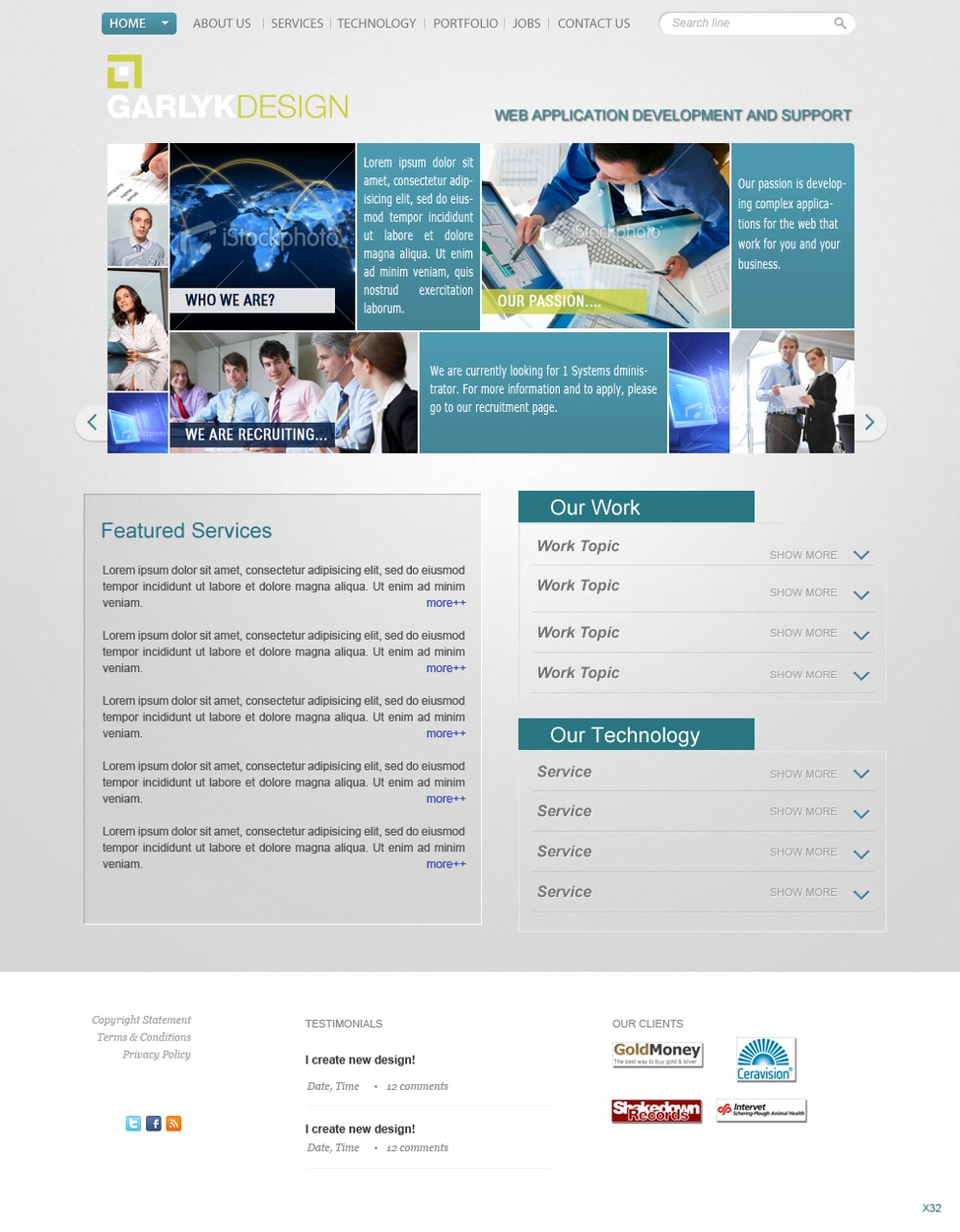 Web Design by pb for Garlyk Limited | Design #840495