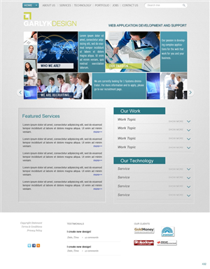 Web Design by pb for Garlyk Limited | Design: #840495