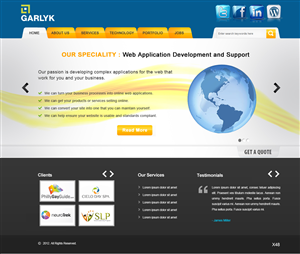 Web Design by pb for Garlyk Limited | Design: #841731