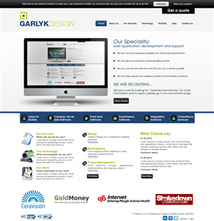 Web Design by OM for Garlyk Limited | Design: #848309