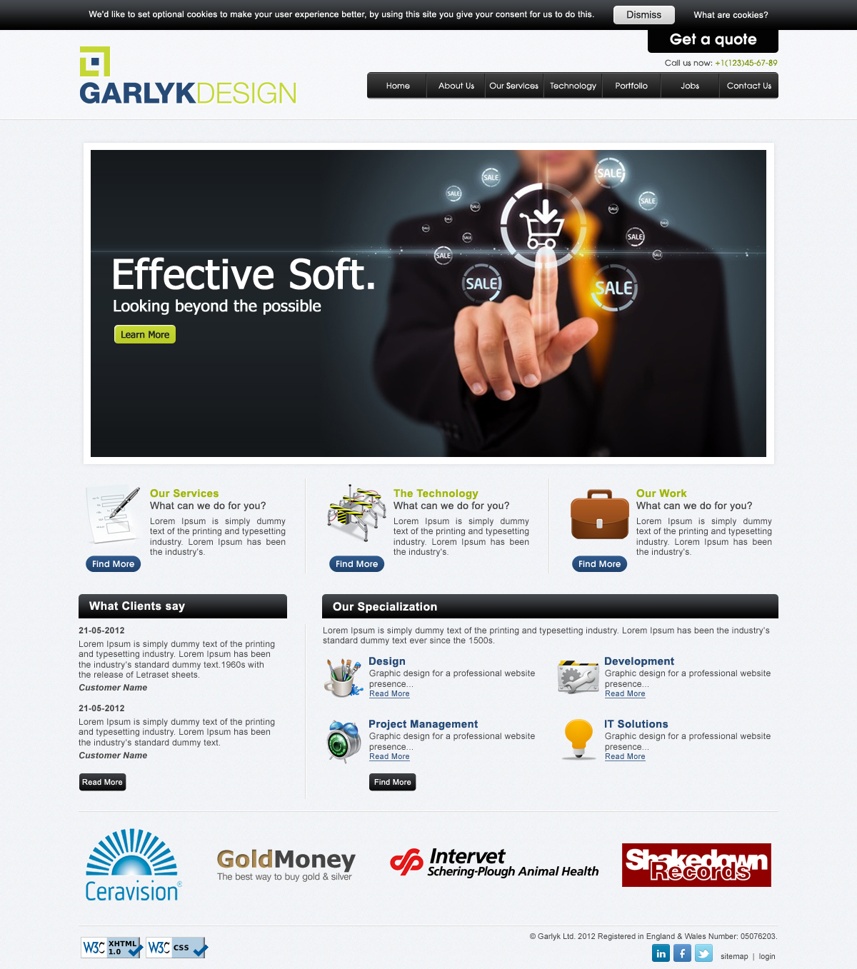 Web Design by OM for Garlyk Limited | Design #848320