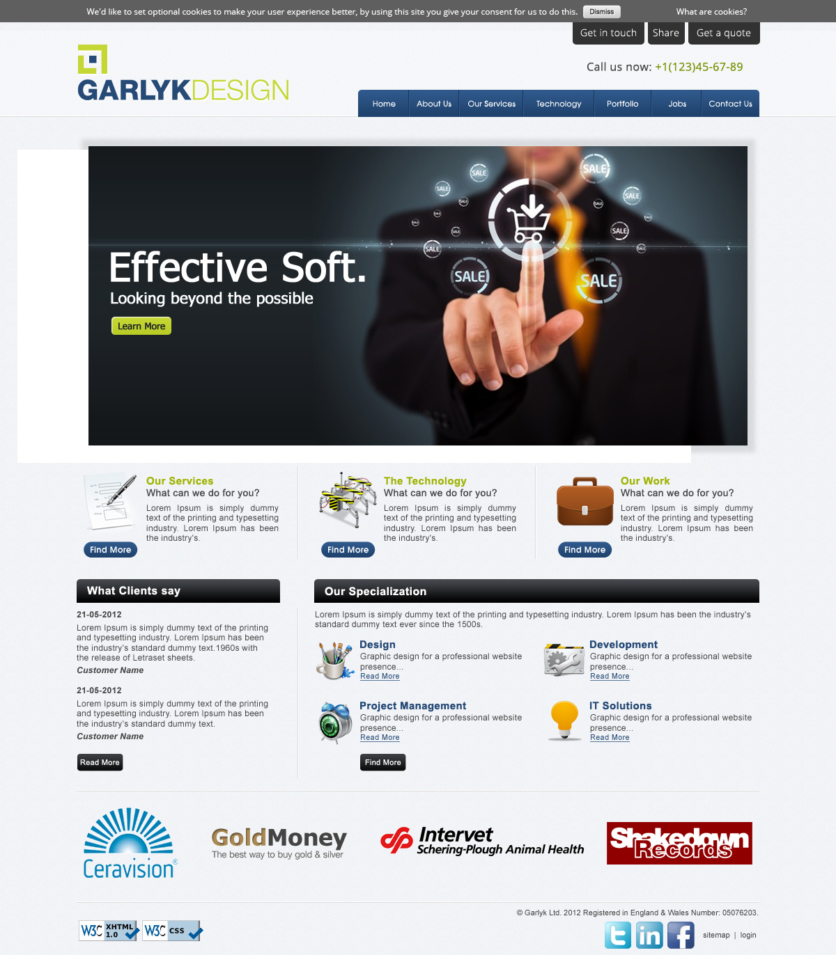 Web Design by OM for Garlyk Limited | Design #850017