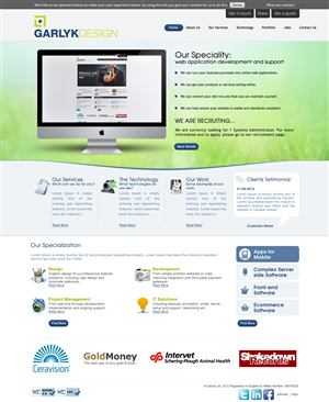 Web Design by OM for Garlyk Limited | Design: #850022